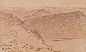Monte Generoso door Edward Lear